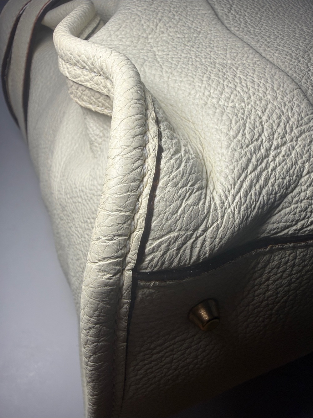 Chloé Shelby Cream Leather Tote Bag - Picture 11 of 17
